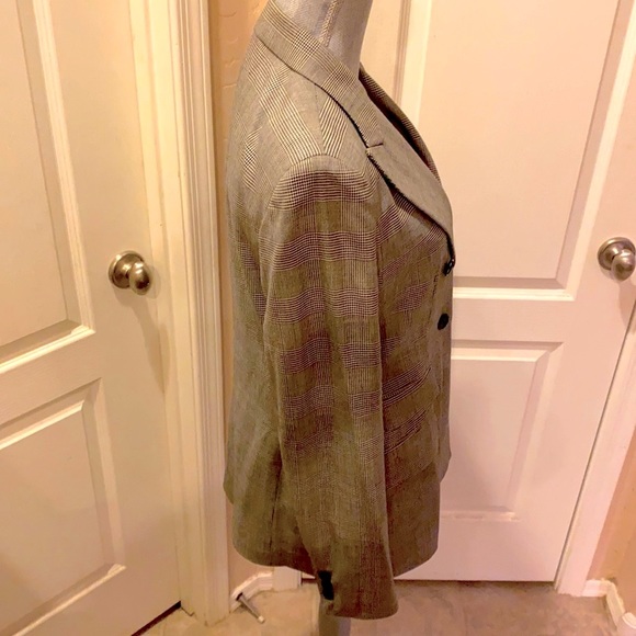 DKNY Double-breasted Glen Plaid Blazer - Picture 10 of 16